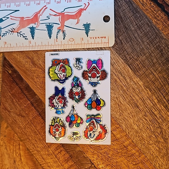Vintage vending machine stickers Prism Clowns Clown heads faces - Picture 4 of 6